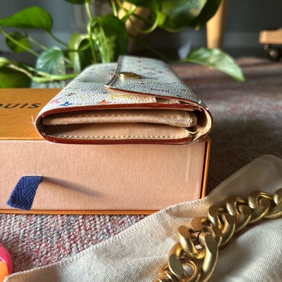 🚨Deal Alert Louis Vuitton Multicolor Sarah Long Wallet 💎Authentic - Picture 7 of 15